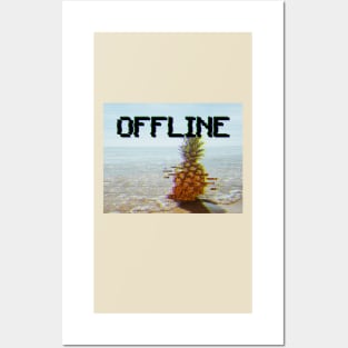 Offline glitch vibes Posters and Art